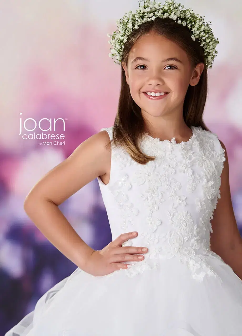 Young girl’s white attire