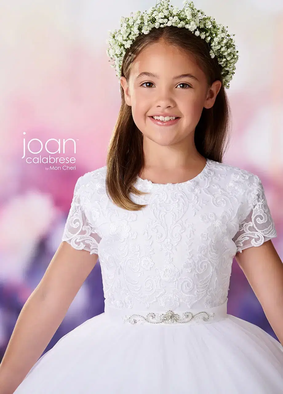 Children's beaded ensemble gown