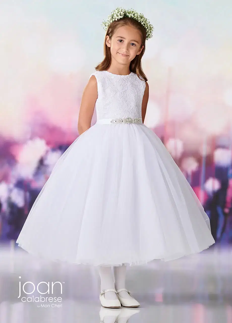 Decorated white garment