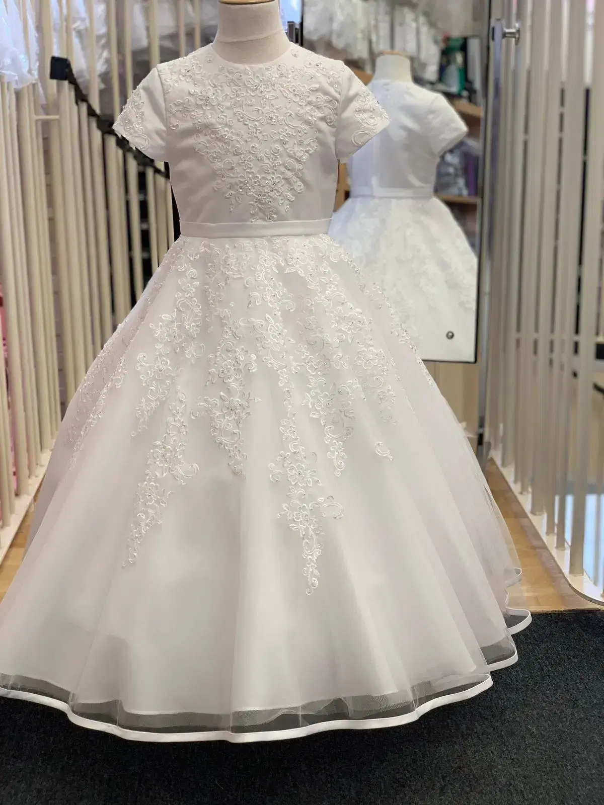Lacy white dress