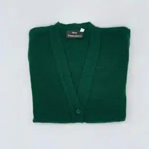 Plain Cardigans Bottle Green