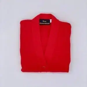 Plain Cardigans Red
