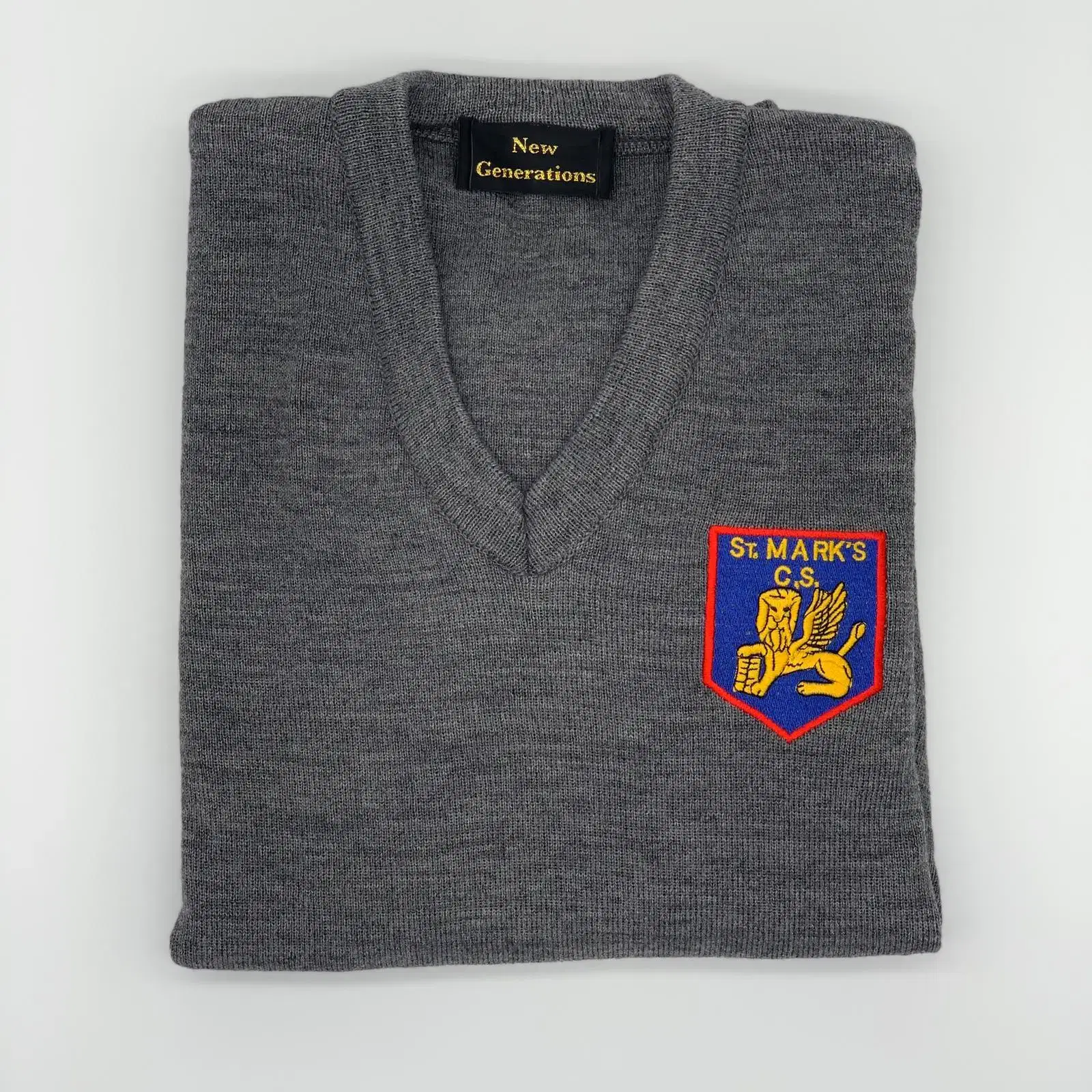Crested Grey Jumper St. Marks Community School