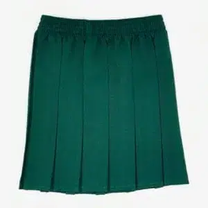 Green Pleated Skirt