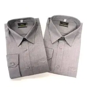 Twin Pack Long Sleeve Shirt Grey