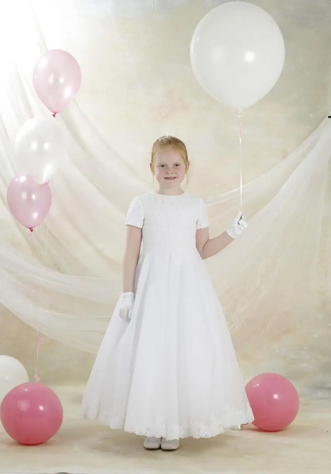 lace dress with tulle skirt