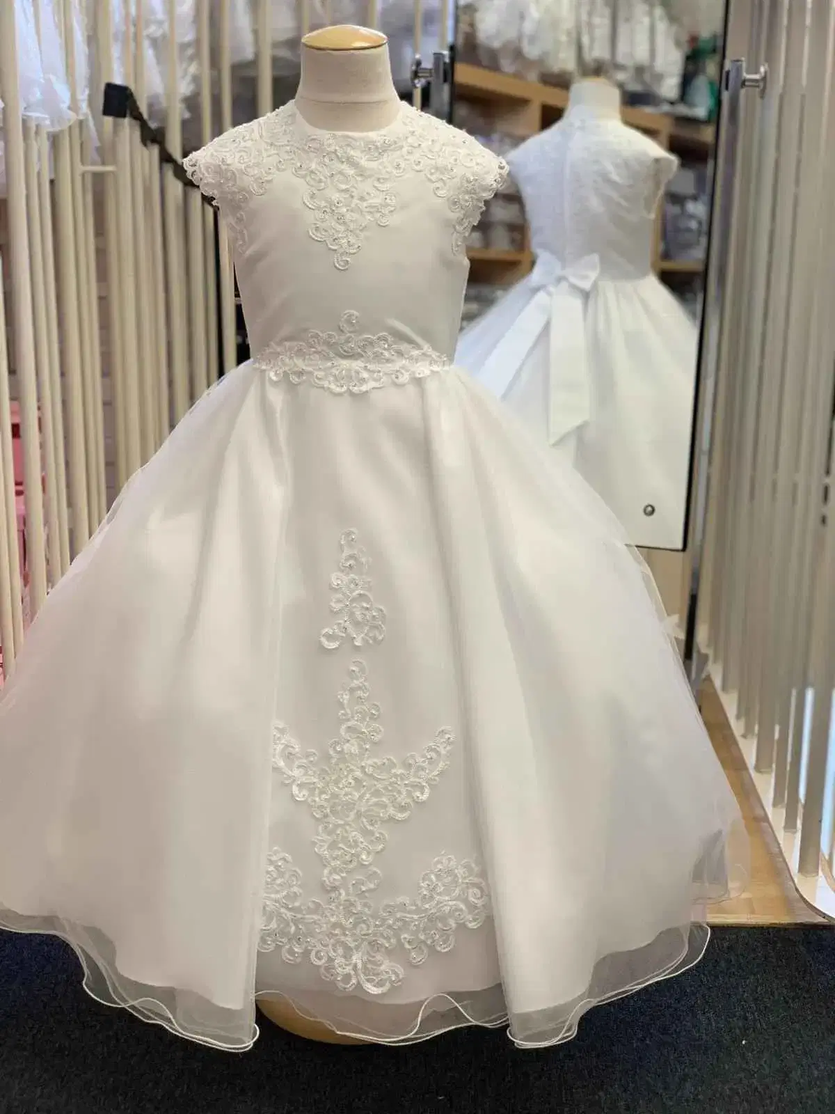 Embroidered wedding gown