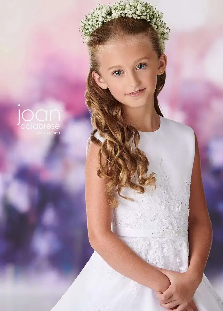 Girl wearing floral crown