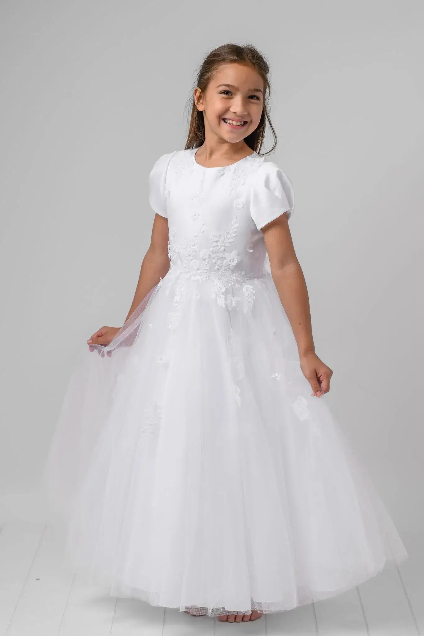 Girl in white dress