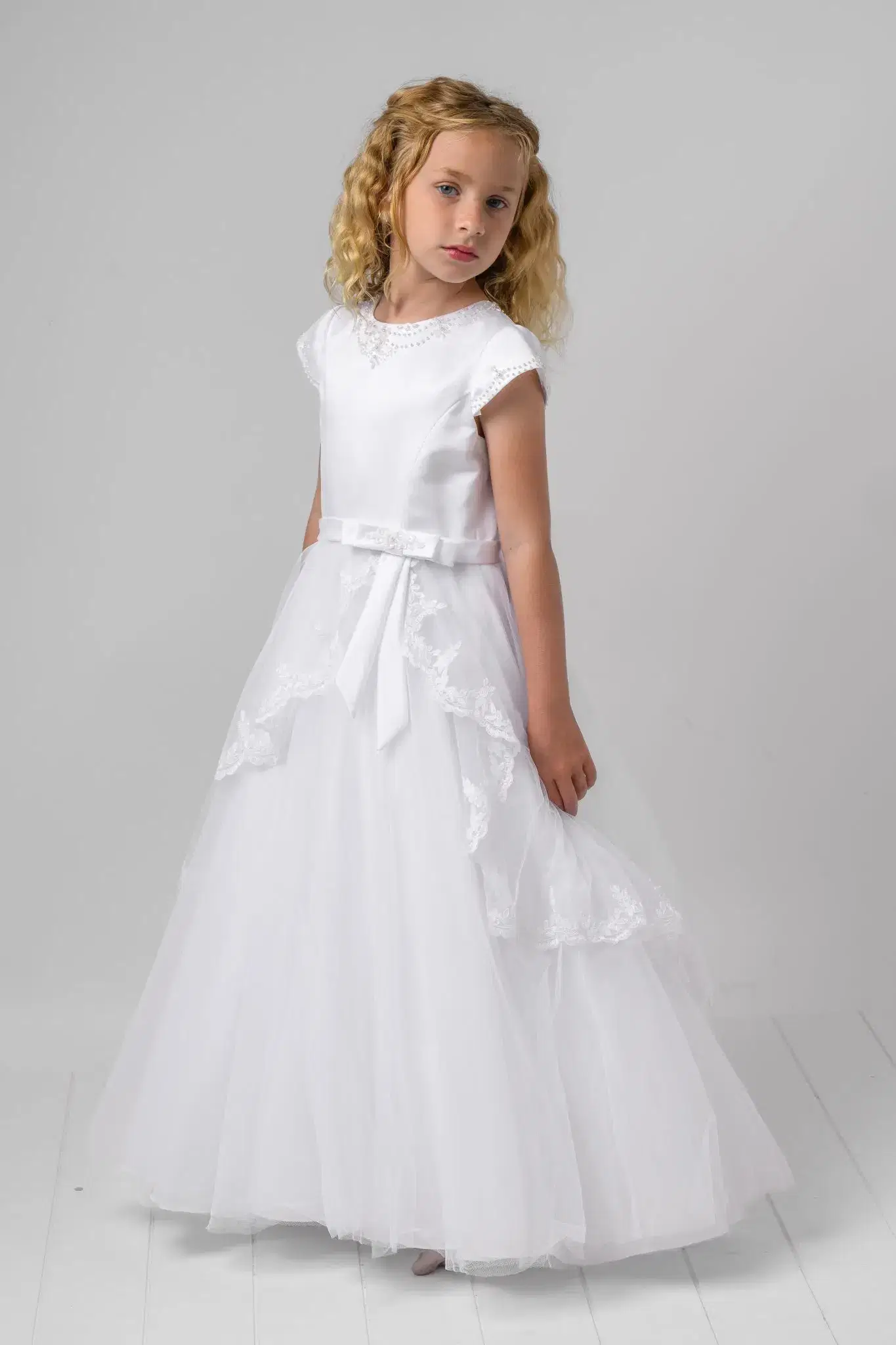 Girl in white dress