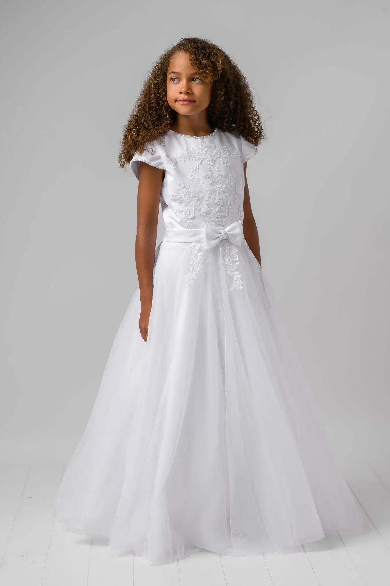 Girl in white dress