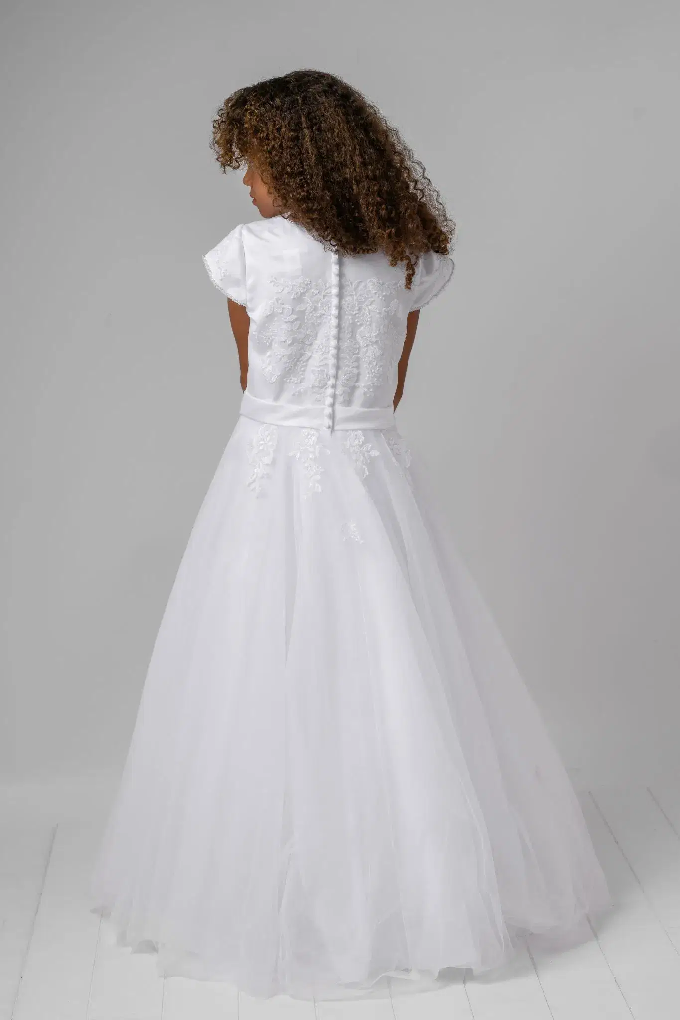 Girl in white dress