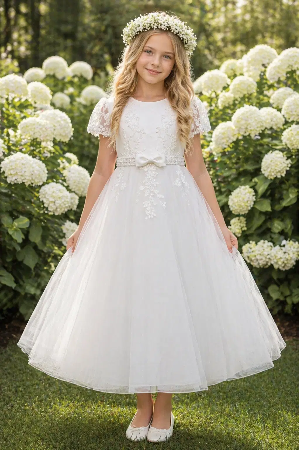 Floral-Crowned Flowergirl