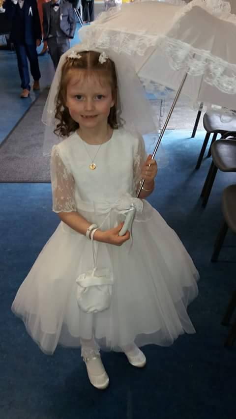 Little Girl with her Christening Attire