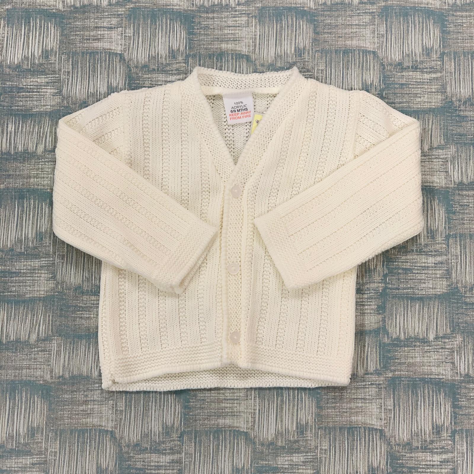 LS PLAIN BEBO IVORY CARDI MC913B