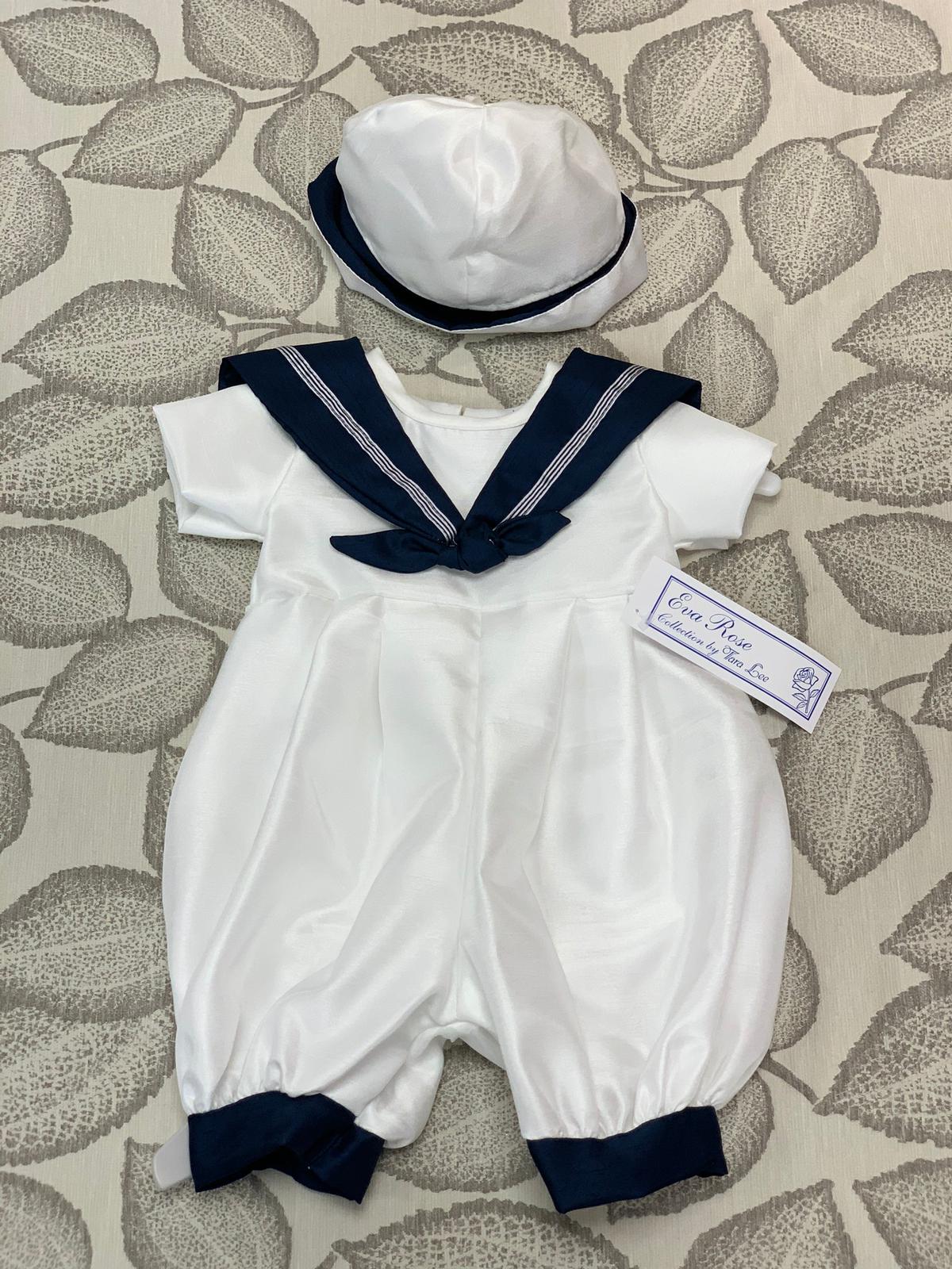 NAVY SAILOR ROMPER 5046 EVA ROSE