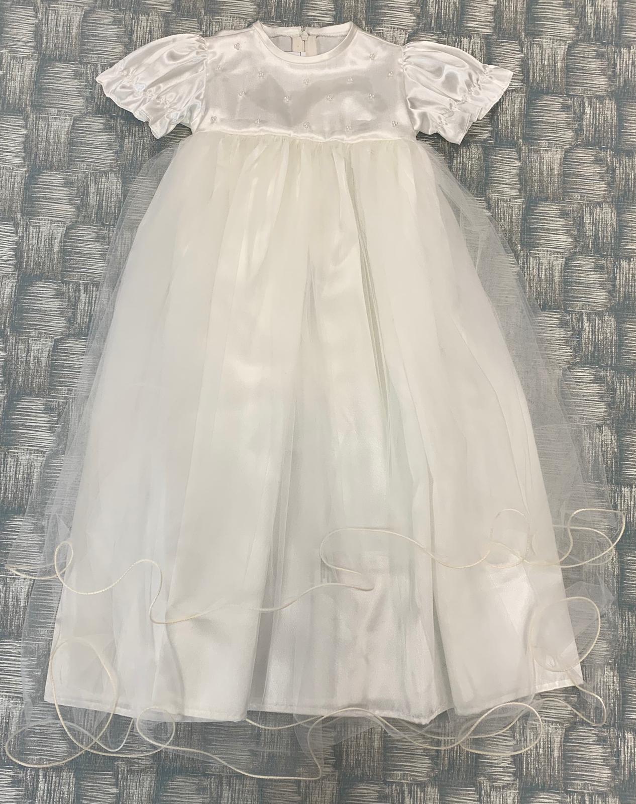 White Christening Visara Dresses