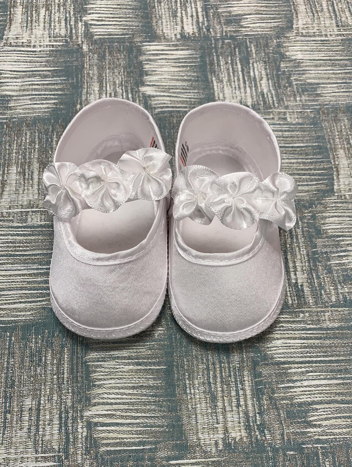 WHITE GIRL CHRISTENING SHOES