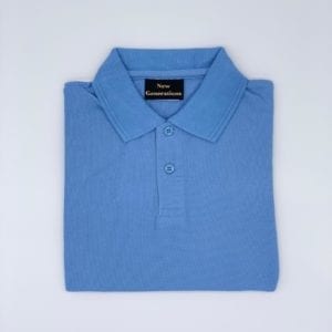 New Generations Men's Classic Blue Polo Shirt - Timeless Style and Comfort for the Modern Man.