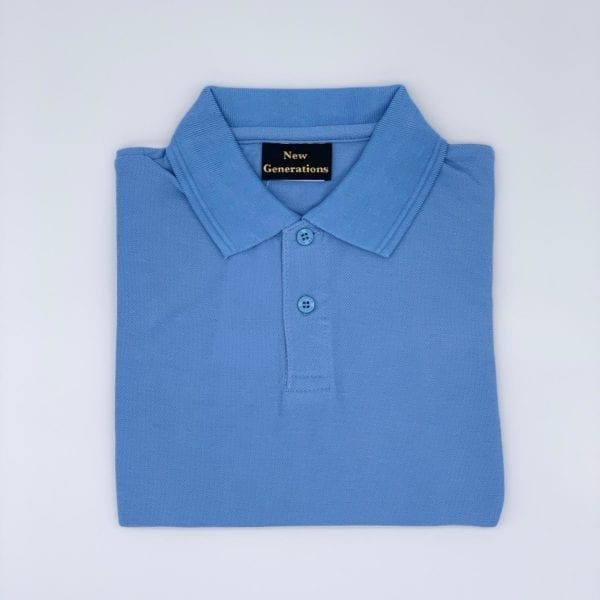 New Generations Men's Classic Blue Polo Shirt - Timeless Style and Comfort for the Modern Man.