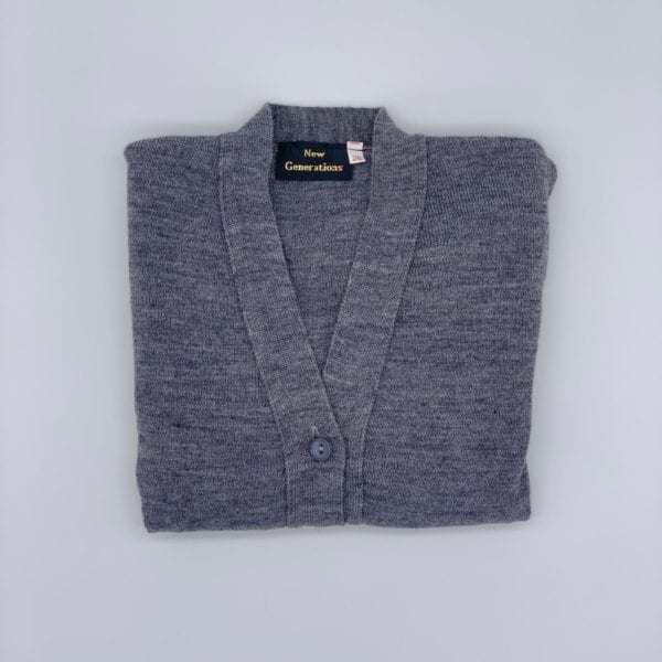 Plain Cardigans Grey