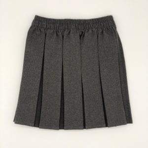 Grey Pleated Skirt