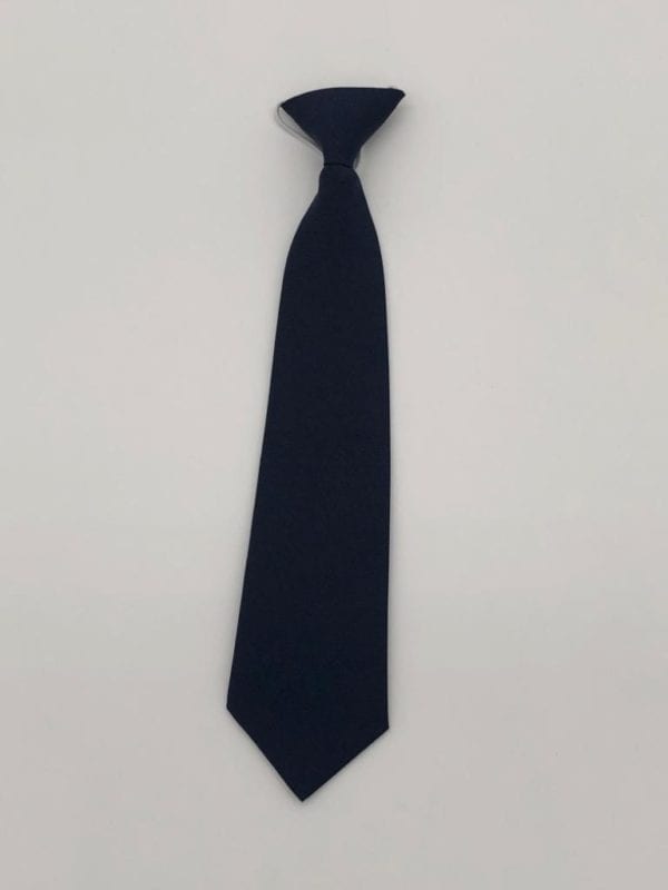 Plain Navy Elastic Tie