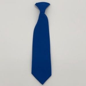 Plain Royal Blue Elastic Tie