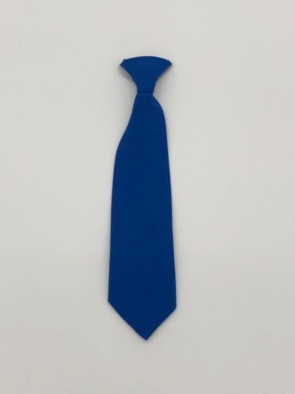 Plain Royal Blue Elastic Tie