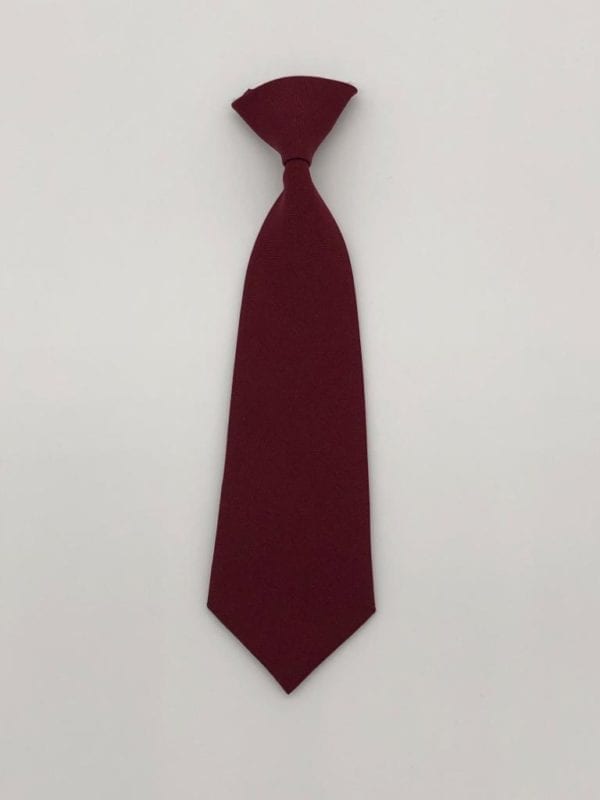 Plain Wine Elastic Tie