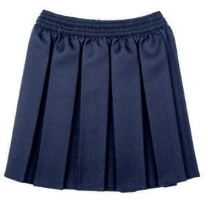 Pleated skirt - navy blue