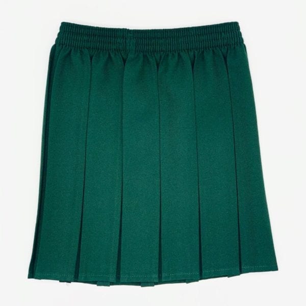 Green Pleated Skirt