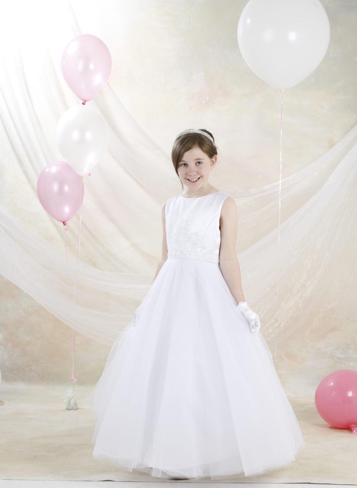 Girl in white dress