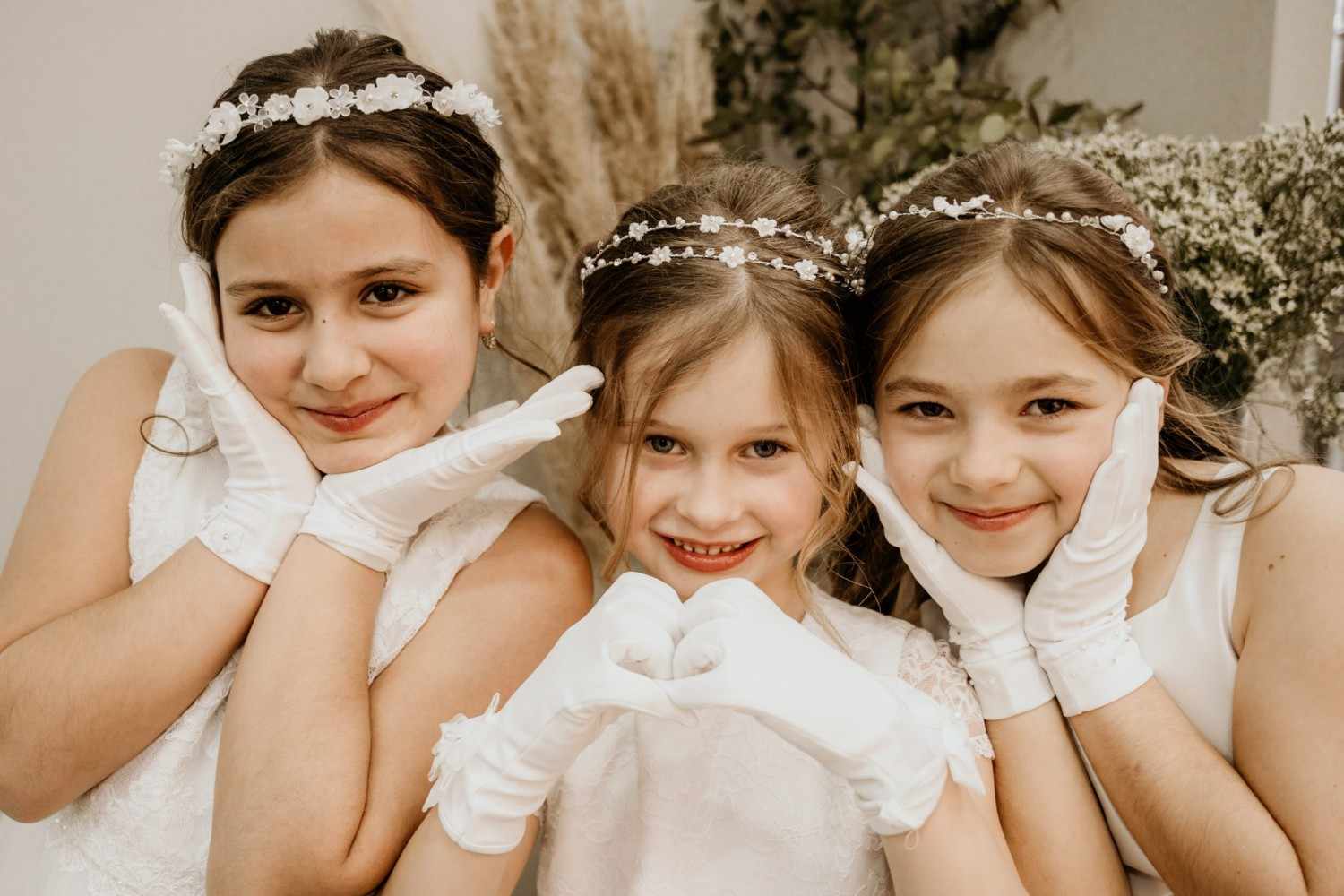 Girls in dresses