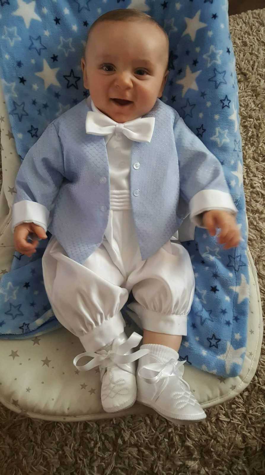 Baby in formal outfit
