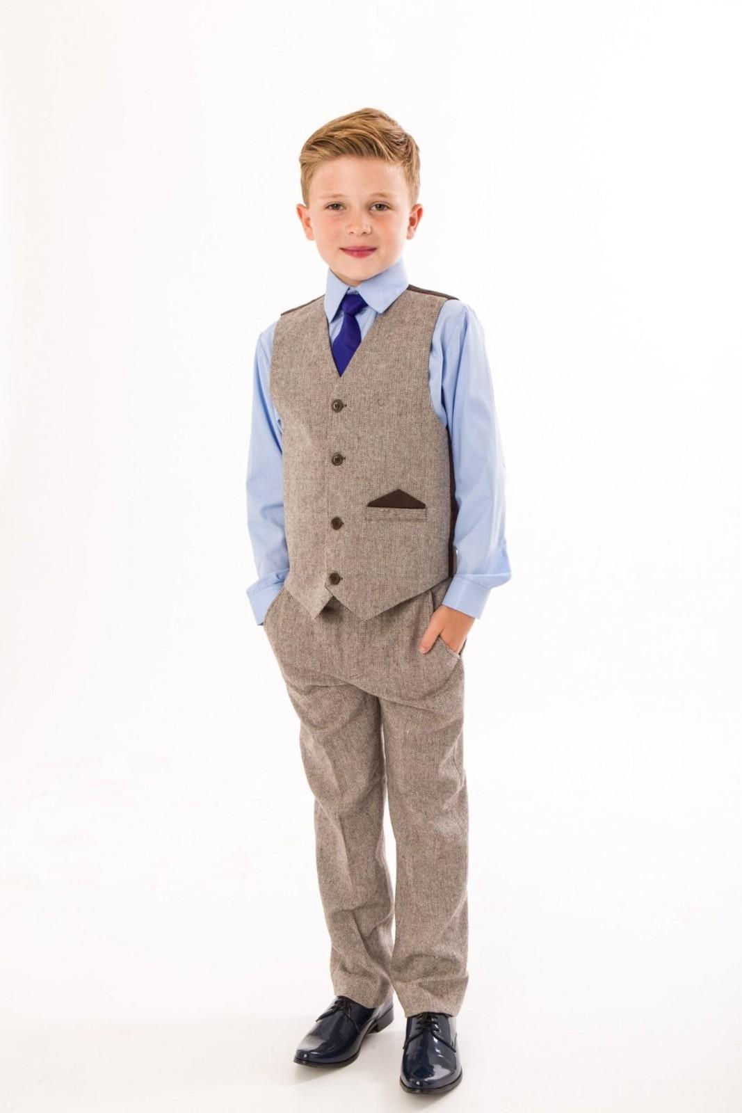 Boy in tweed