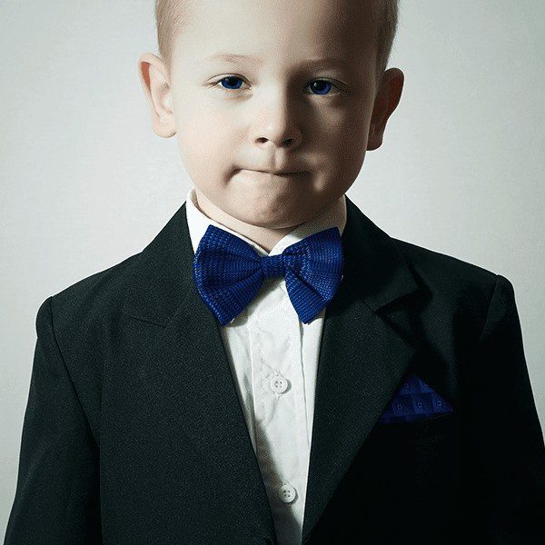 Young boy formal suit