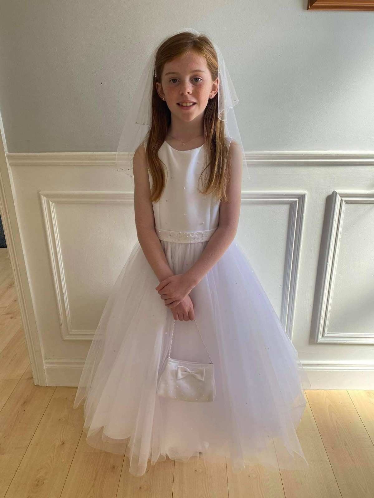 Girl in white dress