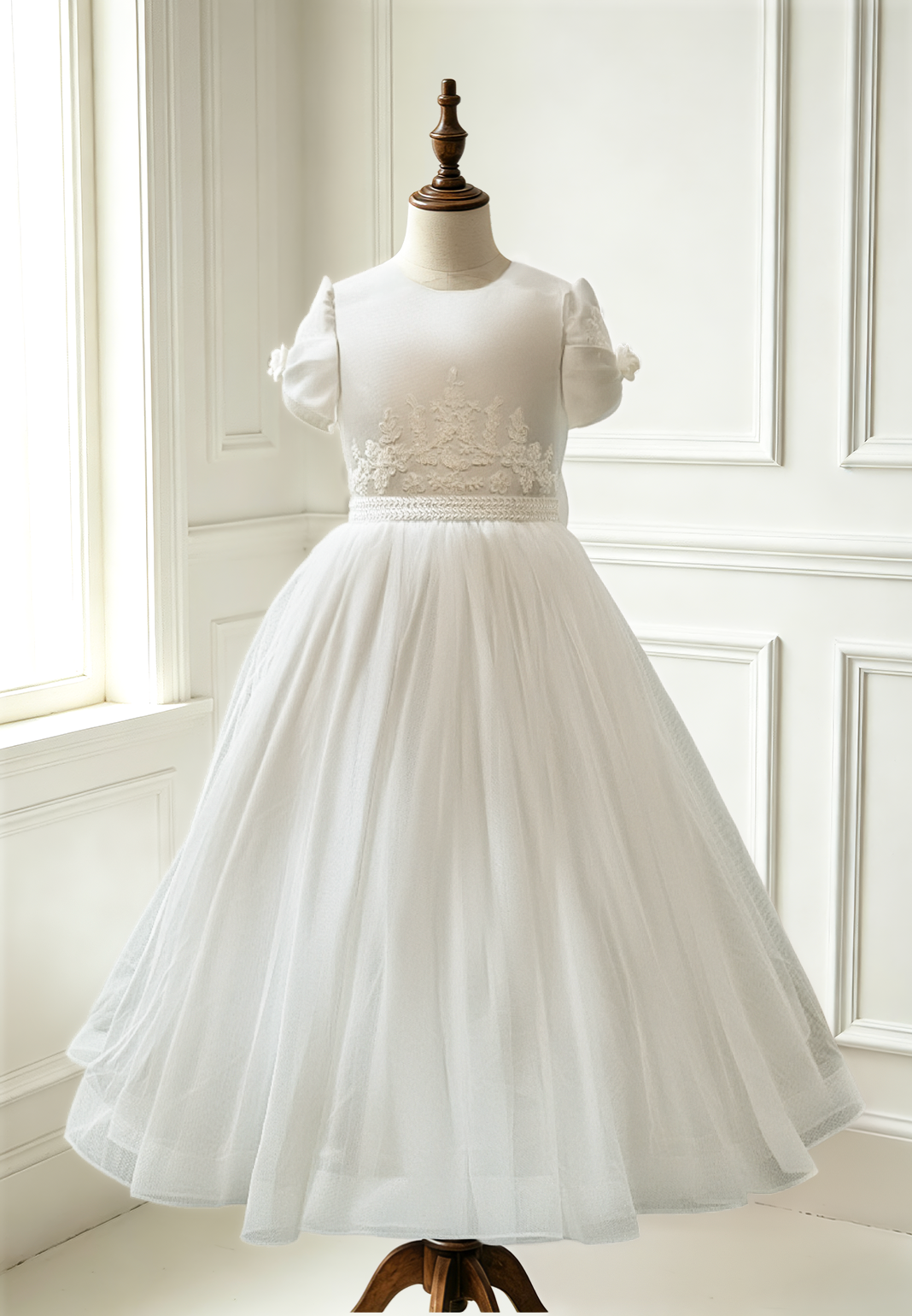 Girl in white dress